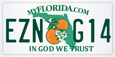 FL license plate EZNG14