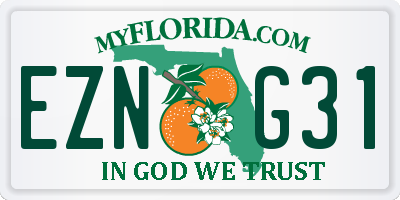 FL license plate EZNG31