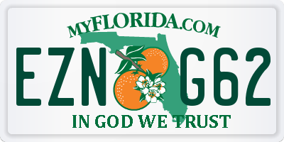 FL license plate EZNG62