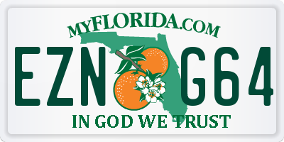 FL license plate EZNG64