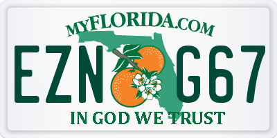 FL license plate EZNG67