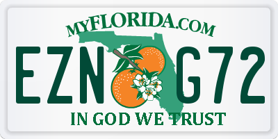 FL license plate EZNG72