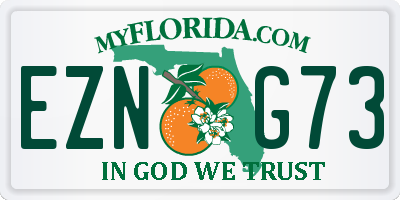 FL license plate EZNG73