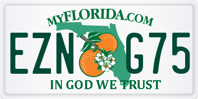 FL license plate EZNG75