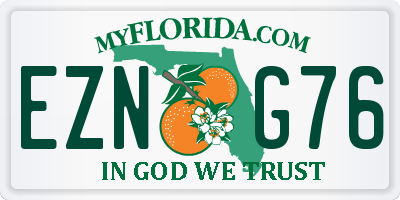 FL license plate EZNG76