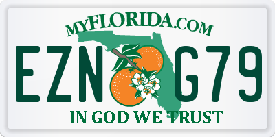 FL license plate EZNG79