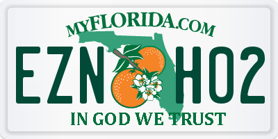 FL license plate EZNH02