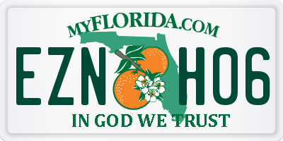 FL license plate EZNH06