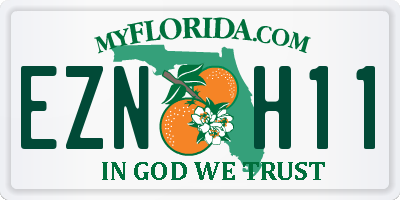 FL license plate EZNH11