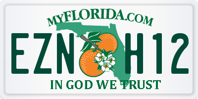 FL license plate EZNH12