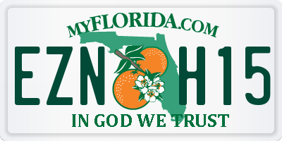 FL license plate EZNH15