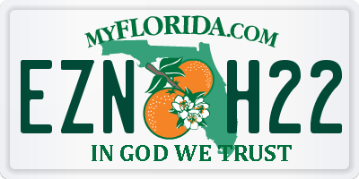 FL license plate EZNH22