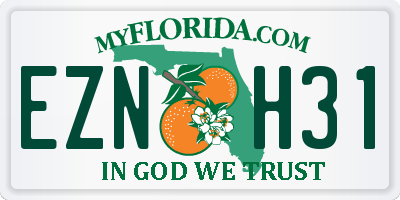 FL license plate EZNH31