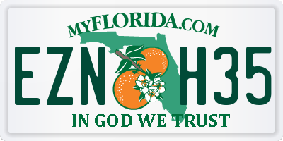 FL license plate EZNH35