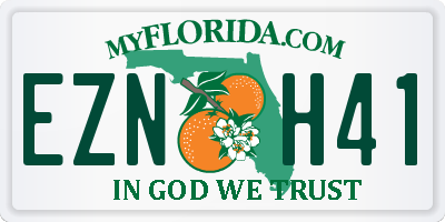 FL license plate EZNH41