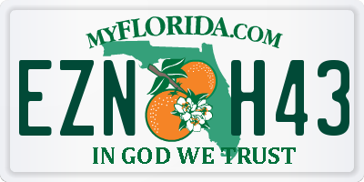 FL license plate EZNH43