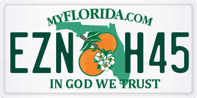 FL license plate EZNH45