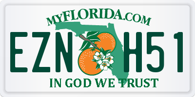 FL license plate EZNH51