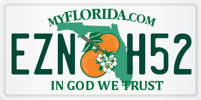 FL license plate EZNH52