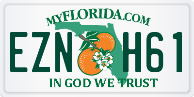 FL license plate EZNH61