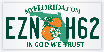 FL license plate EZNH62