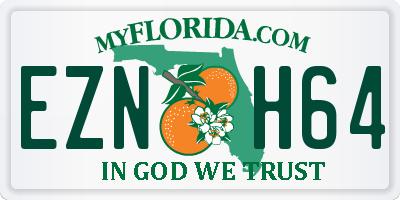 FL license plate EZNH64