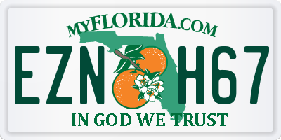 FL license plate EZNH67