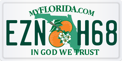 FL license plate EZNH68