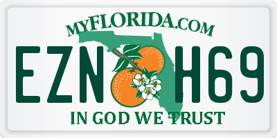 FL license plate EZNH69