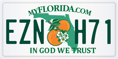 FL license plate EZNH71