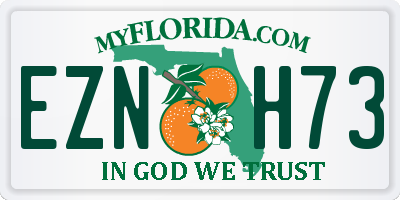 FL license plate EZNH73