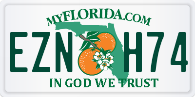 FL license plate EZNH74