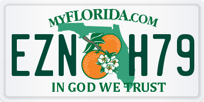 FL license plate EZNH79