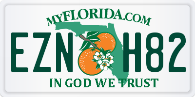 FL license plate EZNH82