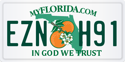 FL license plate EZNH91