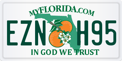 FL license plate EZNH95