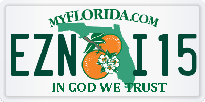 FL license plate EZNI15