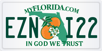 FL license plate EZNI22