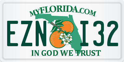 FL license plate EZNI32