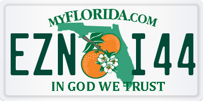 FL license plate EZNI44