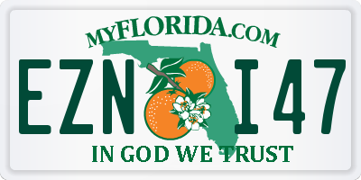 FL license plate EZNI47