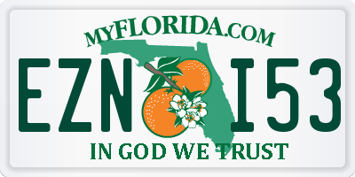 FL license plate EZNI53