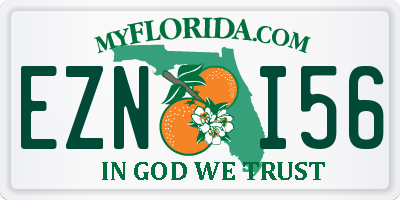 FL license plate EZNI56