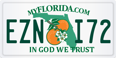 FL license plate EZNI72