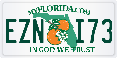 FL license plate EZNI73