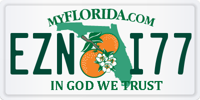 FL license plate EZNI77