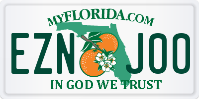 FL license plate EZNJ00