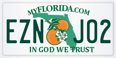 FL license plate EZNJ02