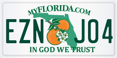 FL license plate EZNJ04