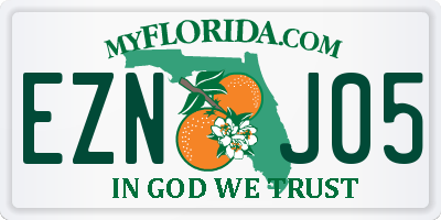 FL license plate EZNJ05